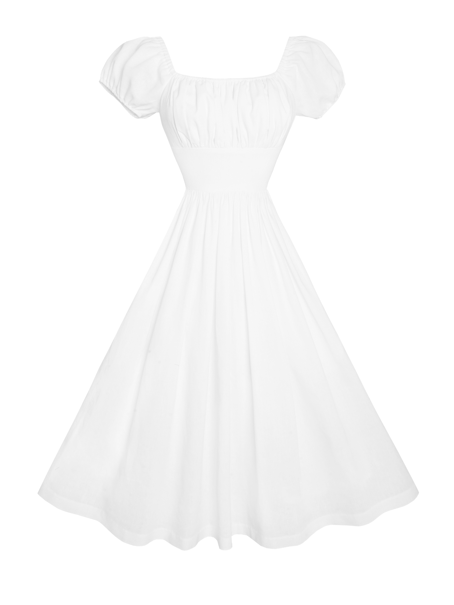RTS - Loretta Dress in White Cotton