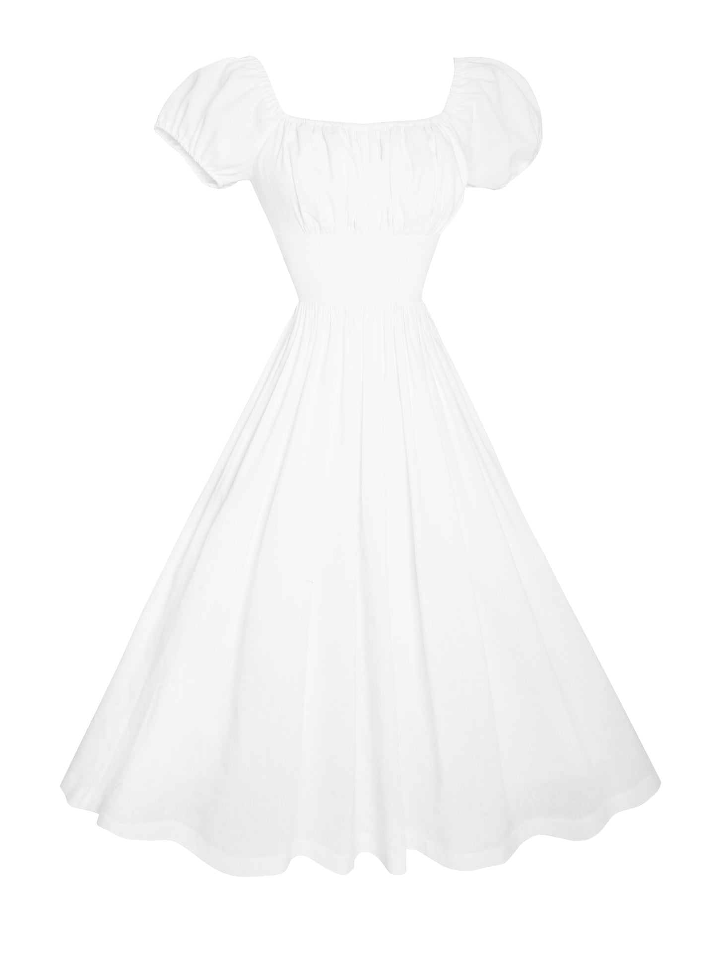RTS - Loretta Dress in White Cotton