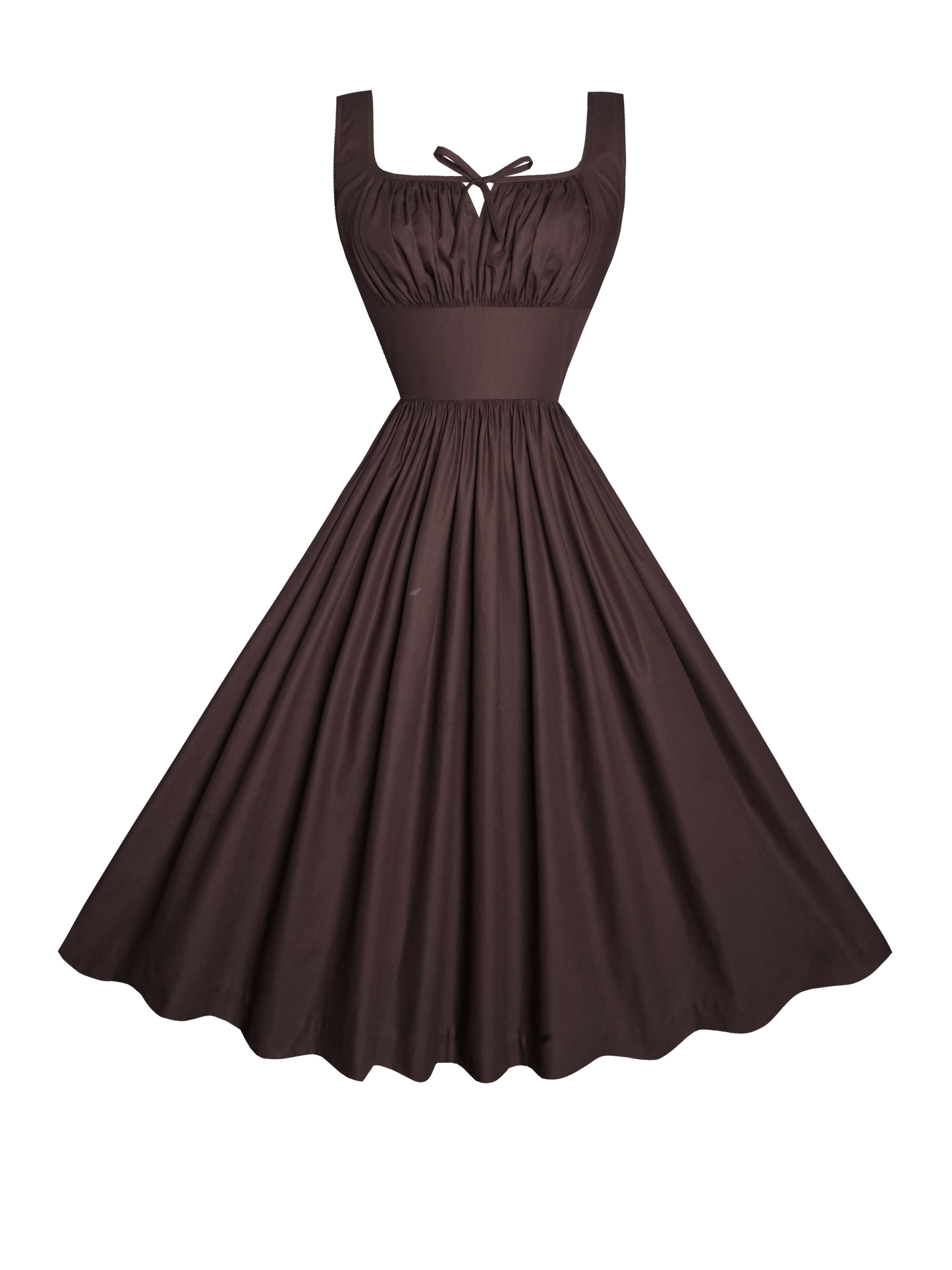 MTO - Michelle Dress in Hickory Brown Cotton