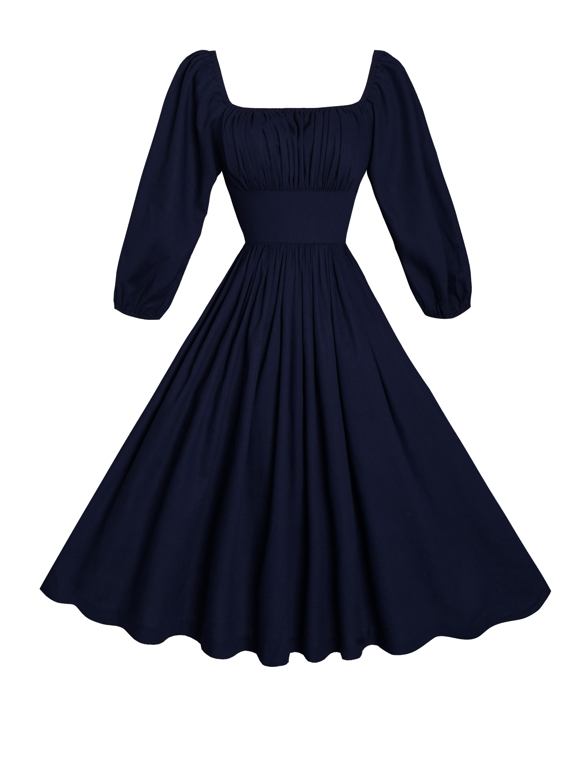 MTO - Sydney Dress in Indigo Blue Linen
