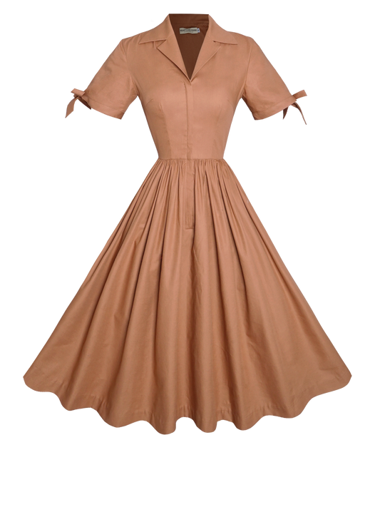 MTO - Trudie Dress Chocolate Brown Cotton