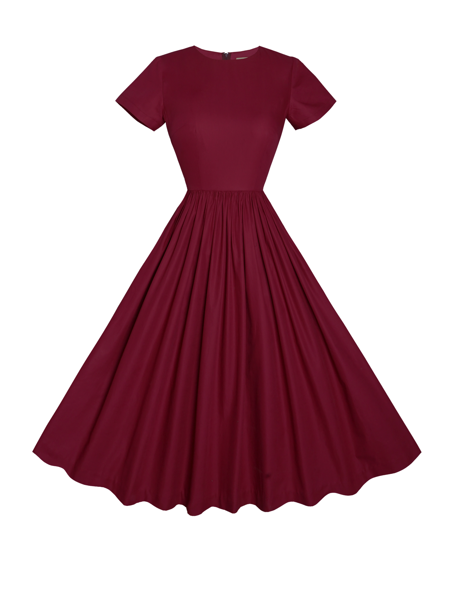 MTO - Dorothy Dress in Burgundy Cotton