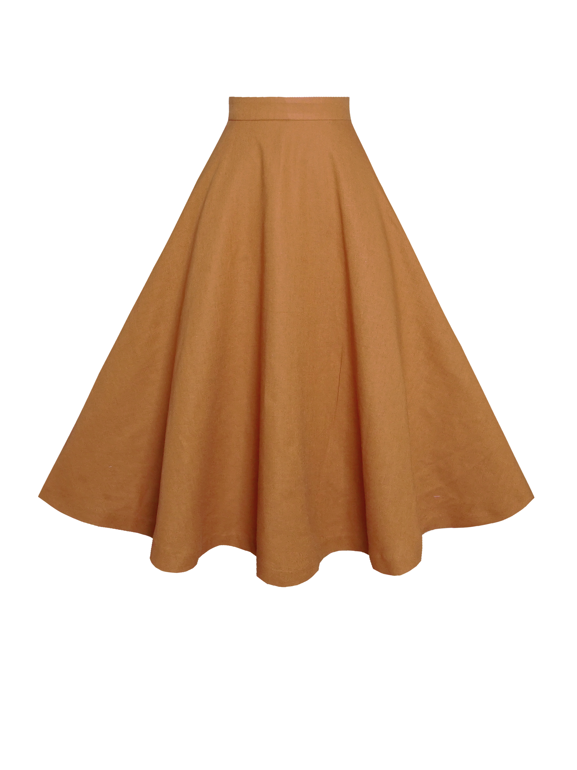 MTO - Lilian Skirt Caramel Linen
