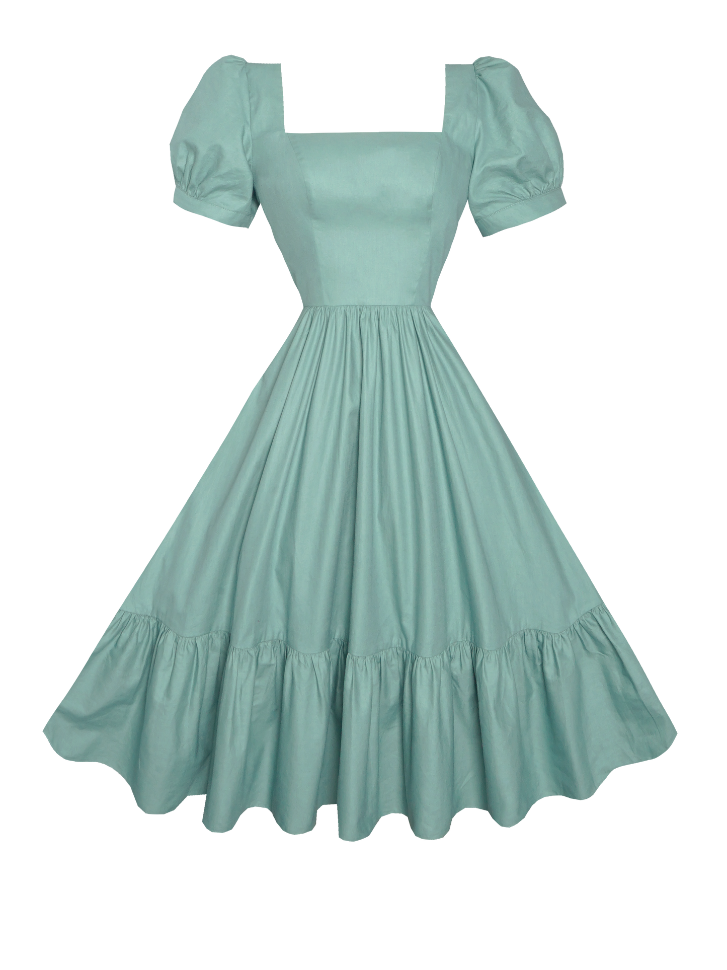 MTO - Isadora Dress Jade Green Cotton