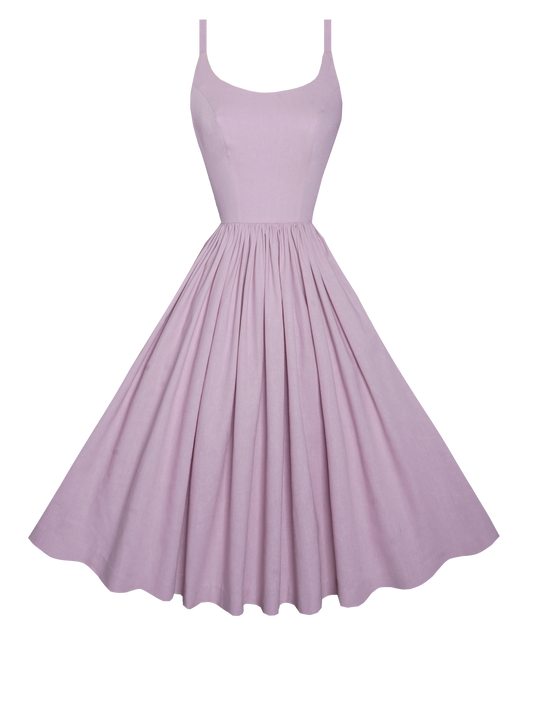 MTO - Penelope Dress Lilac Purple Linen