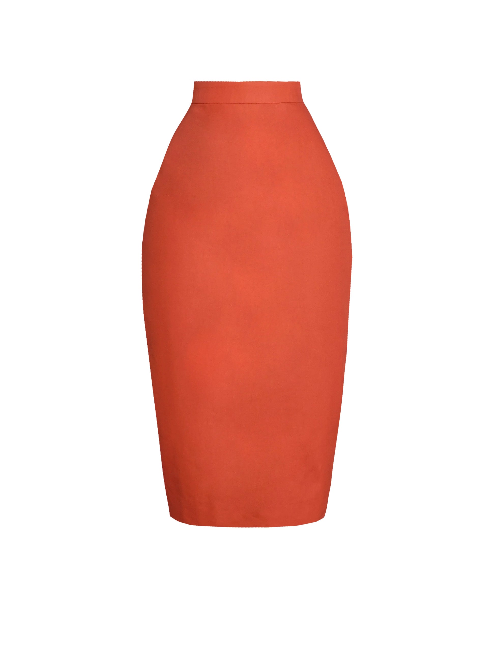 MTO - Denham Skirt in Rustic Red Cotton