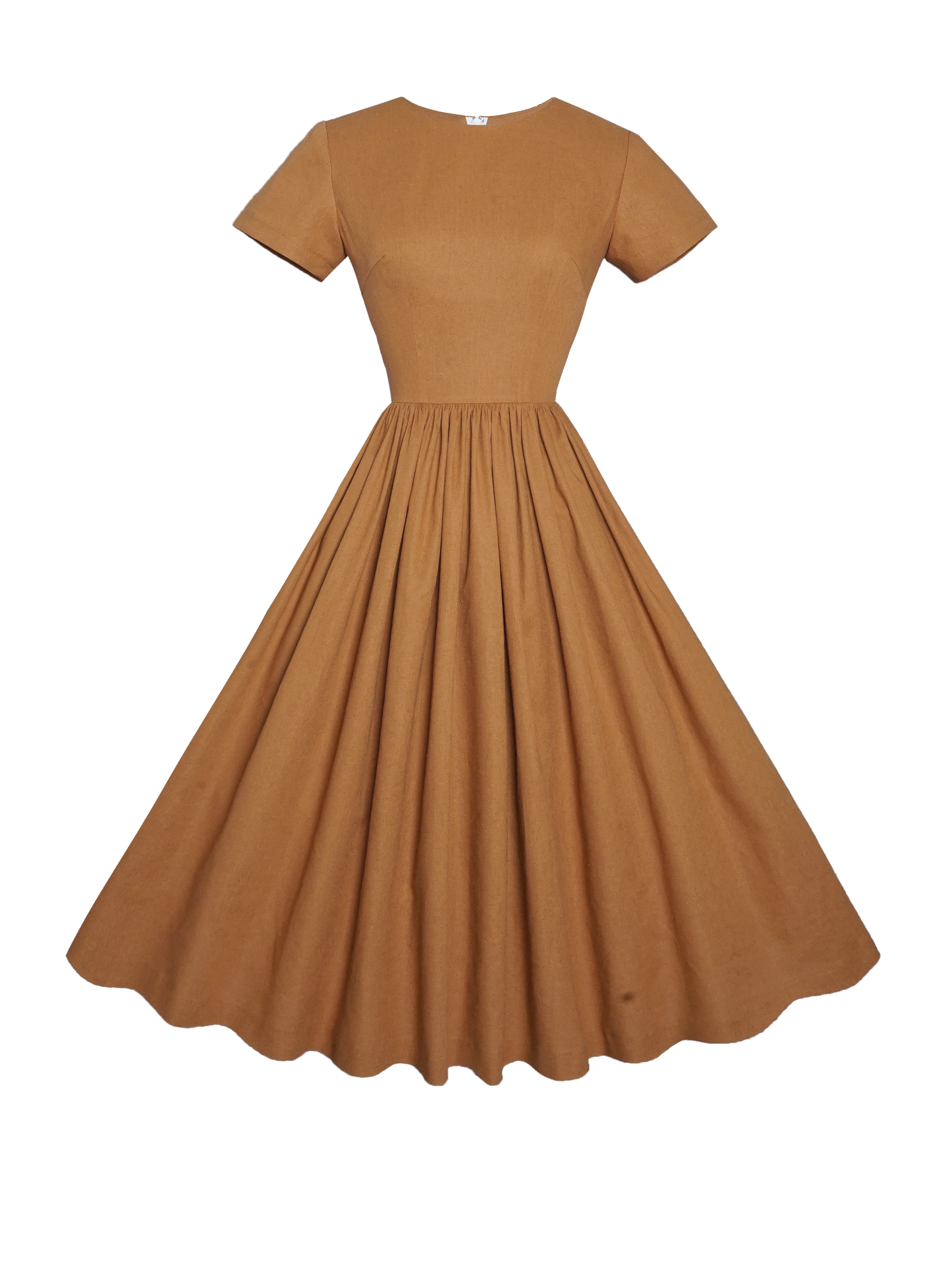 MTO - Dorothy Dress in Caramel Linen