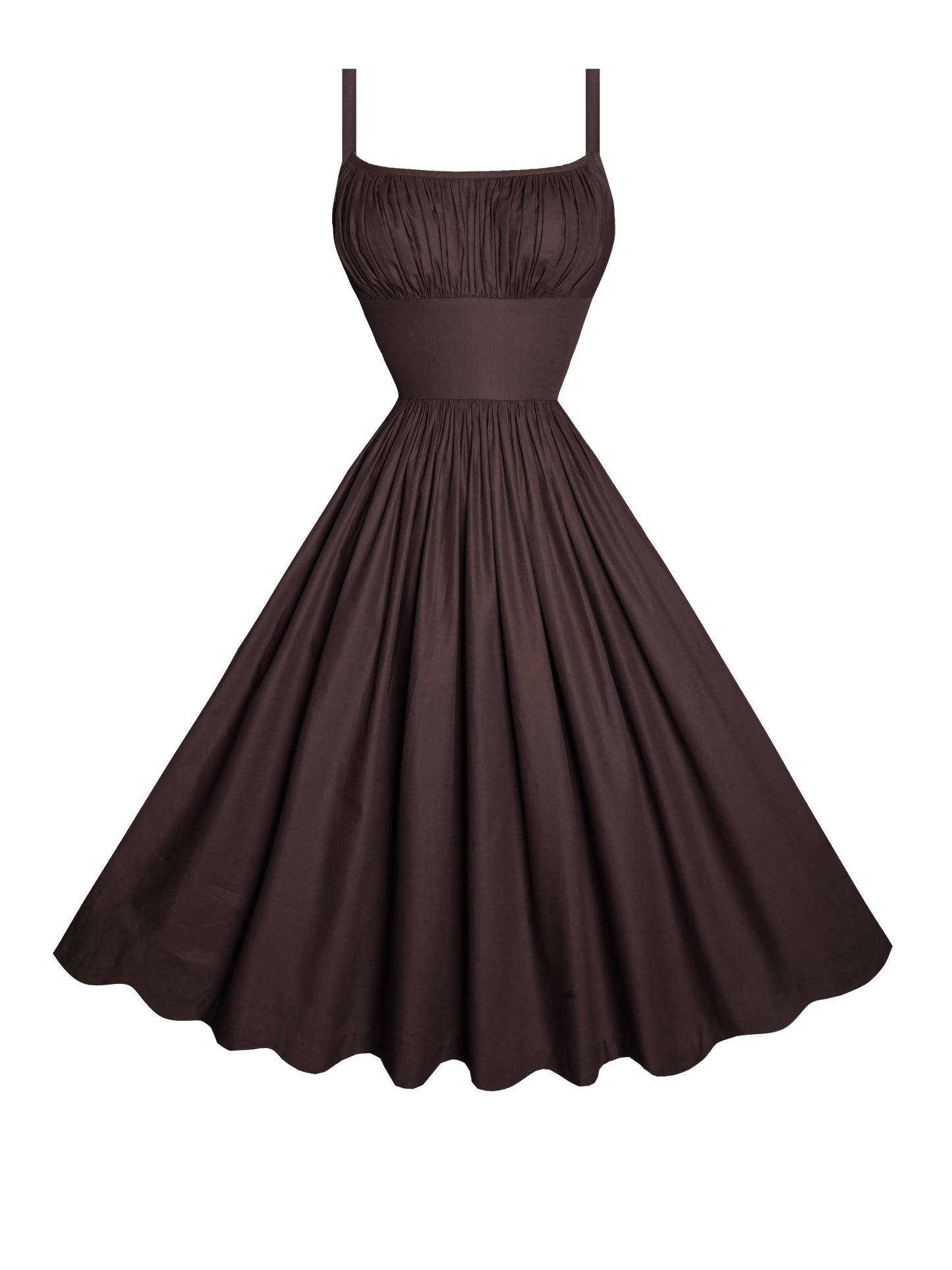 MTO - Grace Dress Hickory Brown Cotton