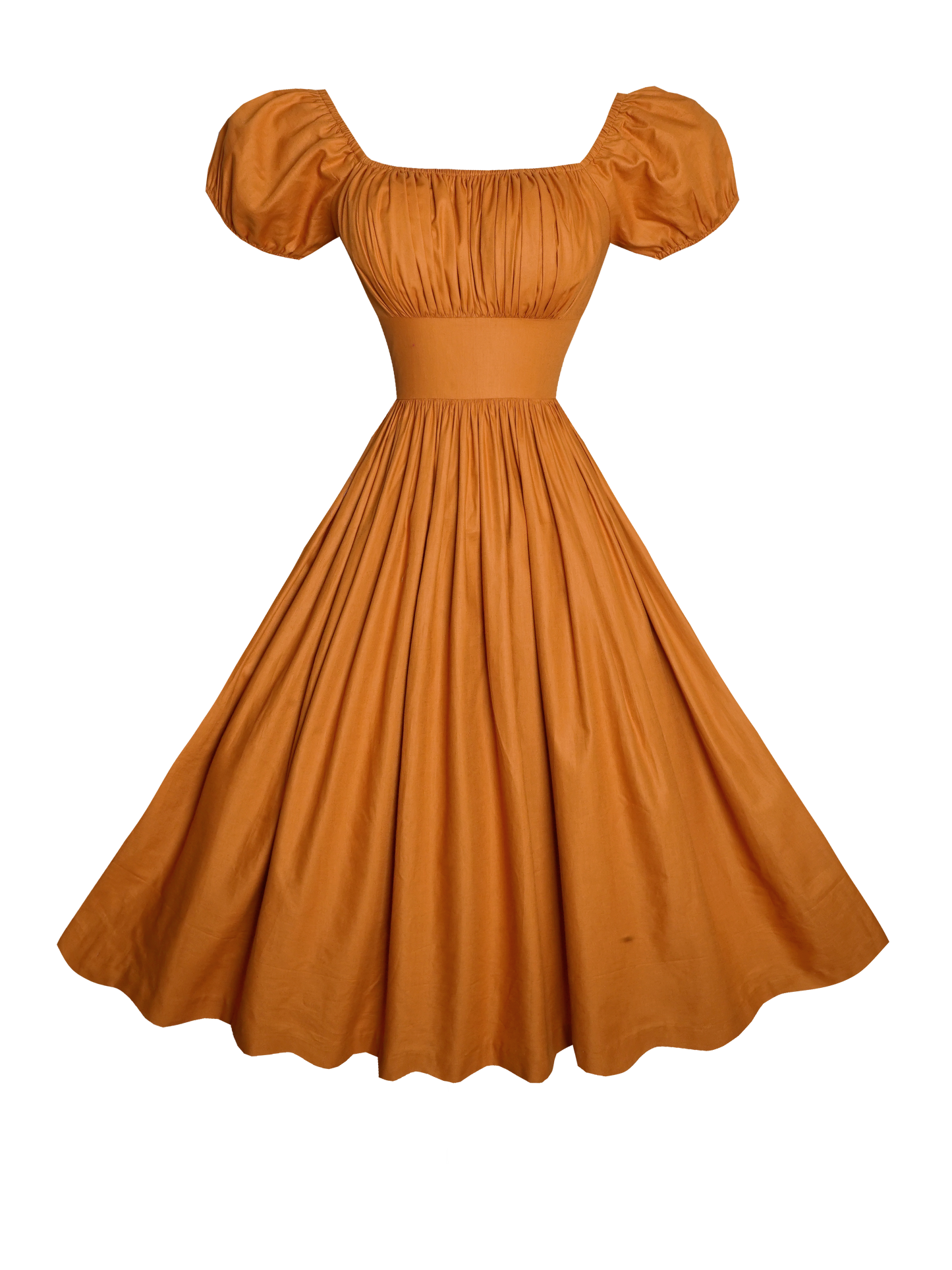 MTO - Loretta Dress in Terra Cotta Brown Cotton