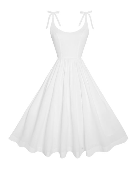 MTO - Birdie Dress White Linen