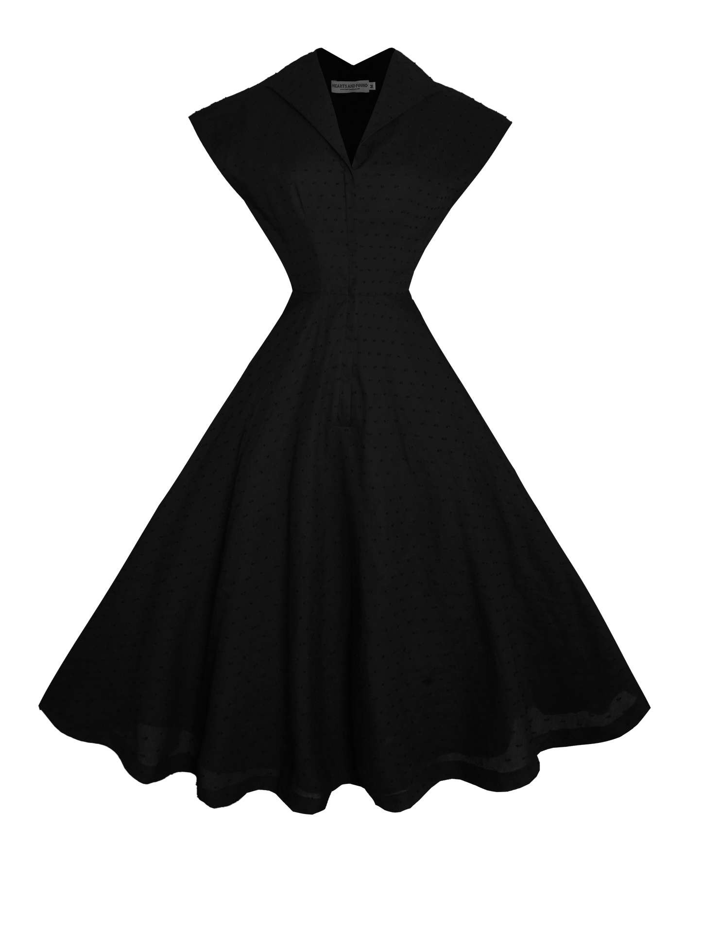 MTO - Doris Dress "Dotted Swiss" Black