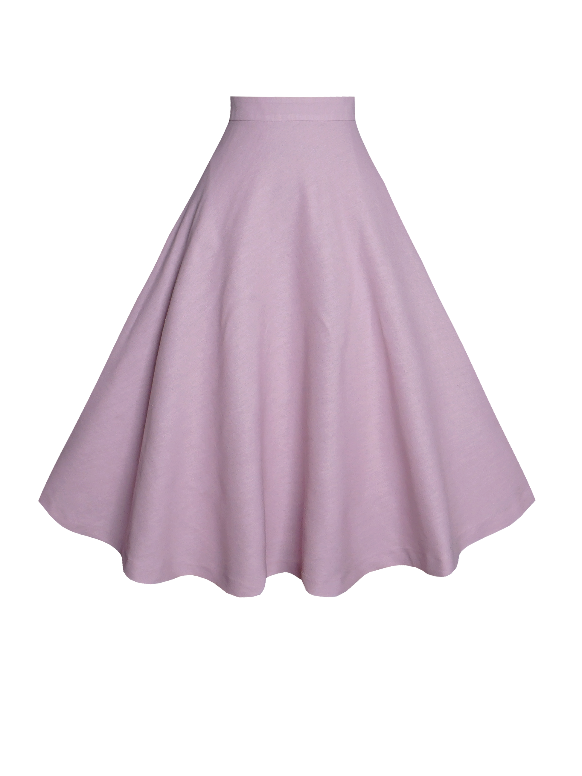 MTO - Lilian Skirt Lilac Purple Linen