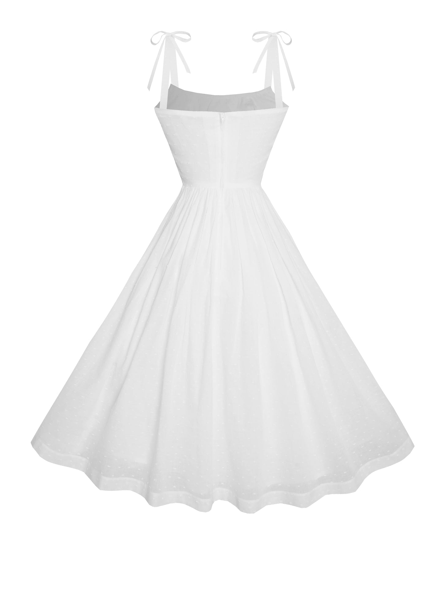 RTS - Kelly Dress "Dotted Swiss" White