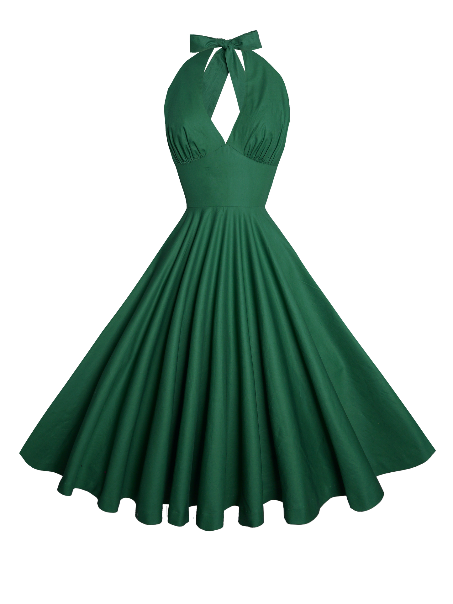 MTO - Mansfield Dress Pine Green Cotton