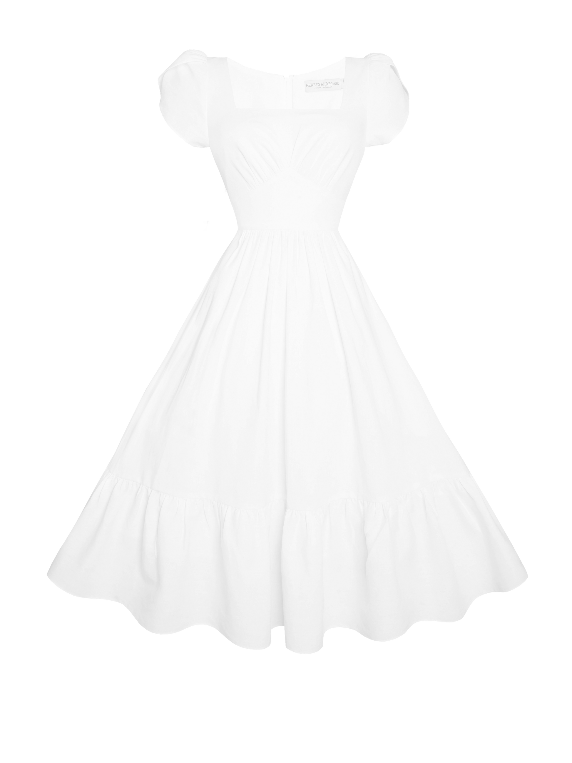 MTO - Ava Dress White Cotton