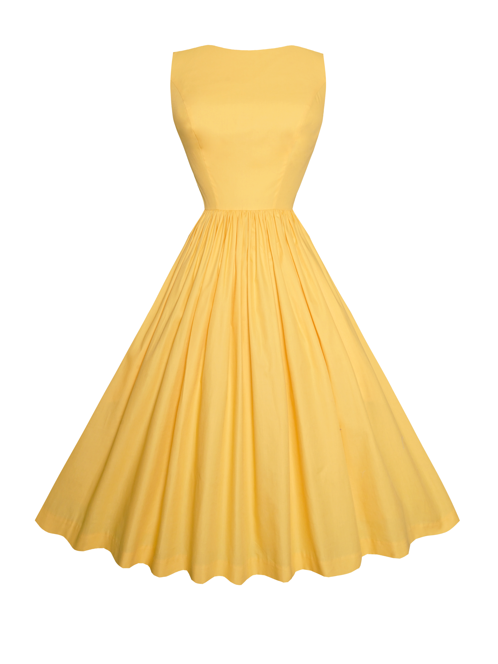MTO - Audrey Dress Golden Yellow Cotton