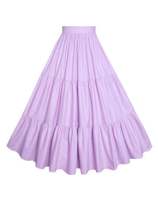 MTO - Pippa Skirt in "Dotted Swiss" Lavender