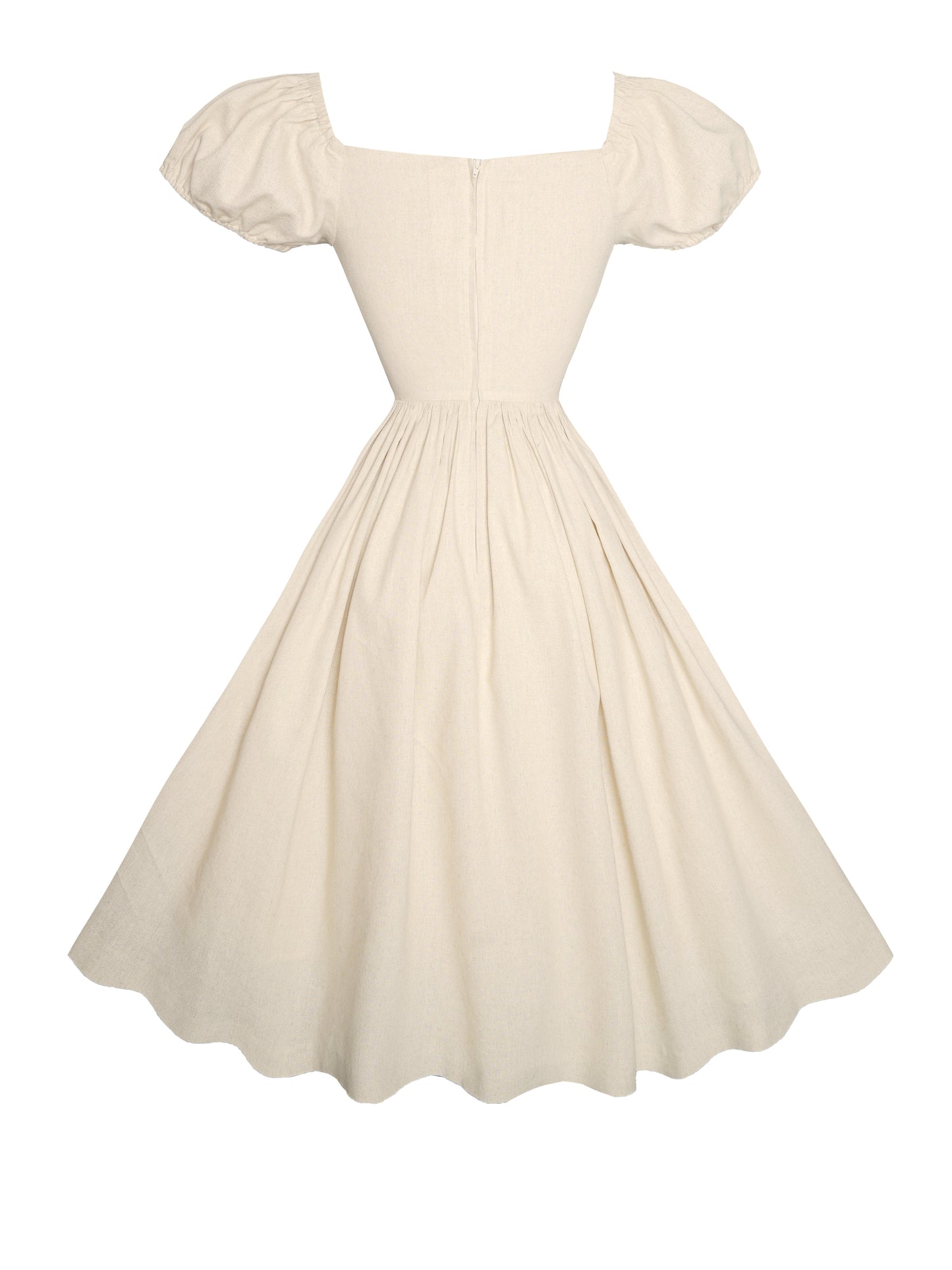 RTS - Loretta Dress Parchment Ivory Linen