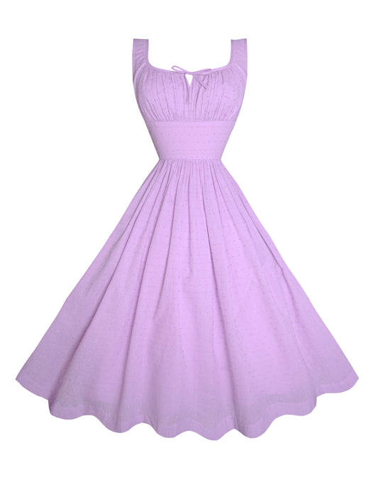 MTO - Michelle Dress "Dotted Swiss" Lavender