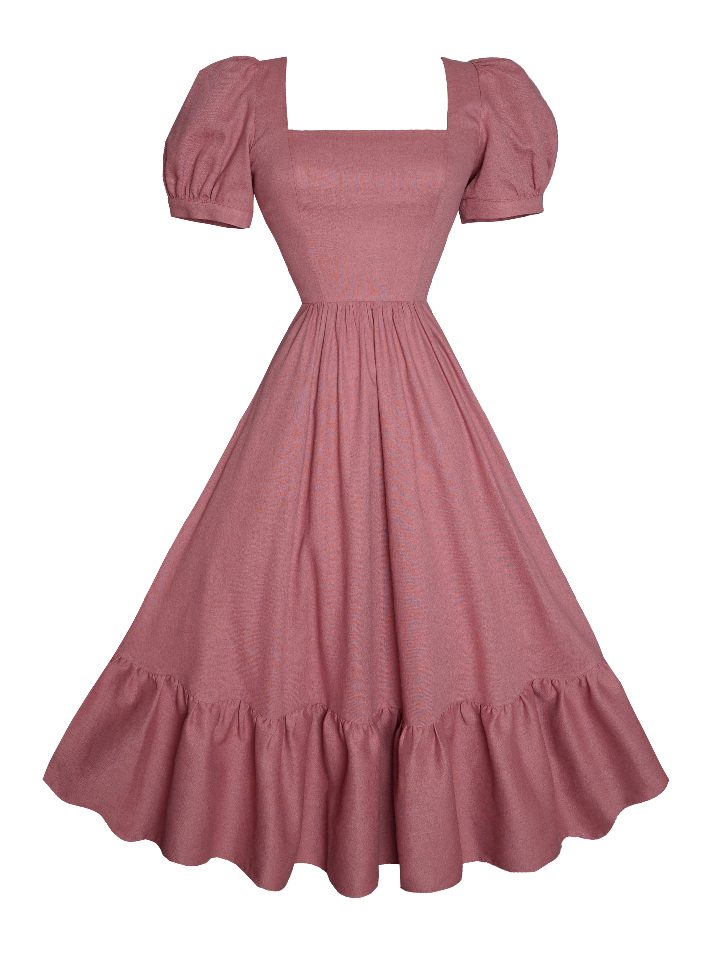 MTO - Isadora Dress in Antique Rose Linen