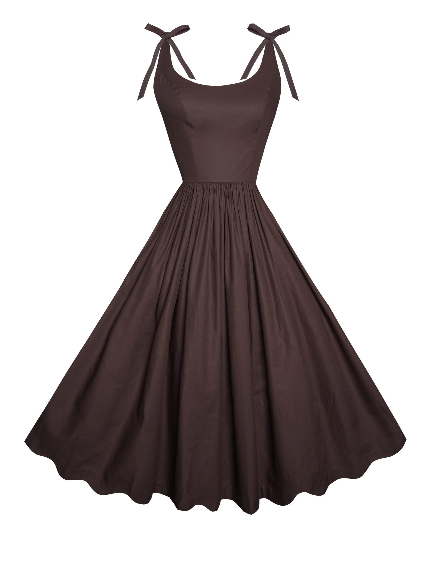MTO - Birdie Dress in Hickory Brown Cotton