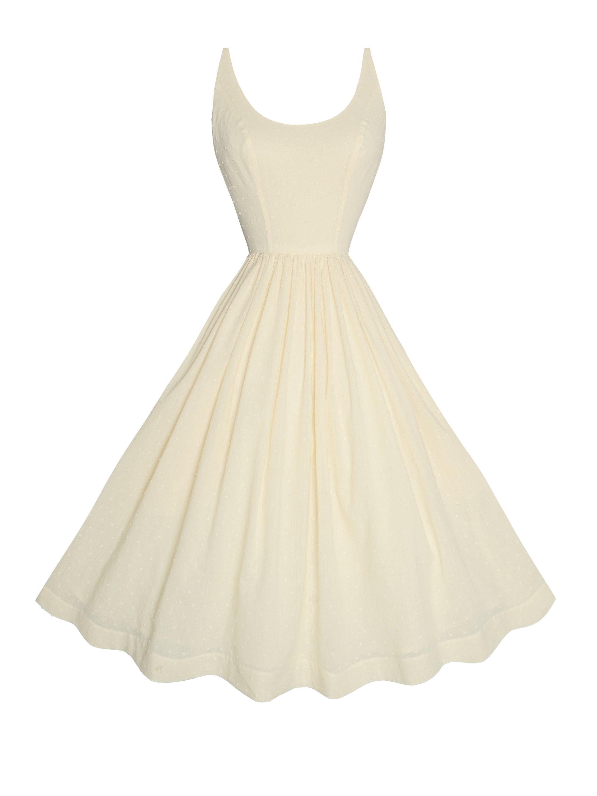 MTO - Penelope Dress "Dotted Swiss" Ivory