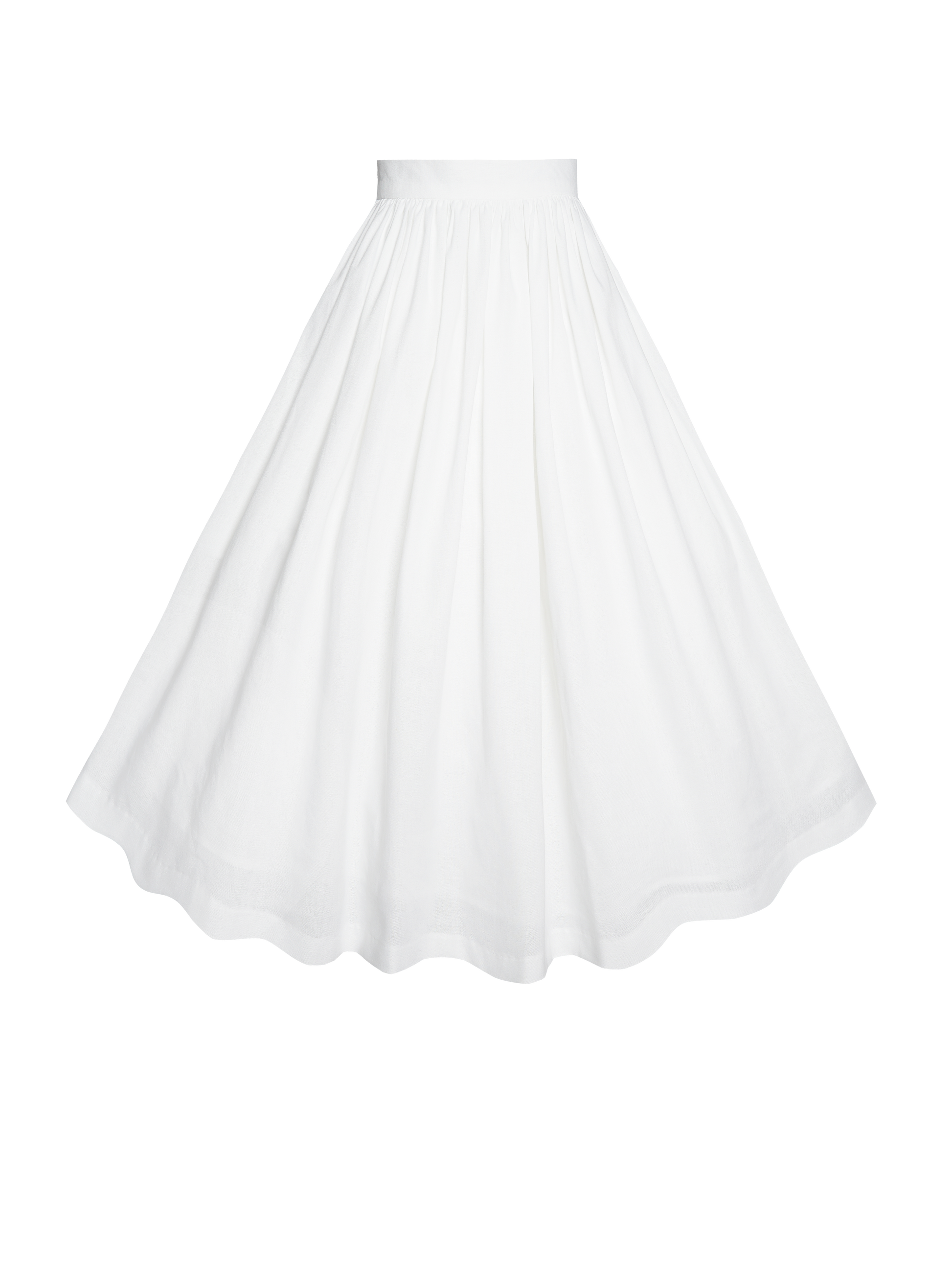 MTO - Lola Skirt White Linen