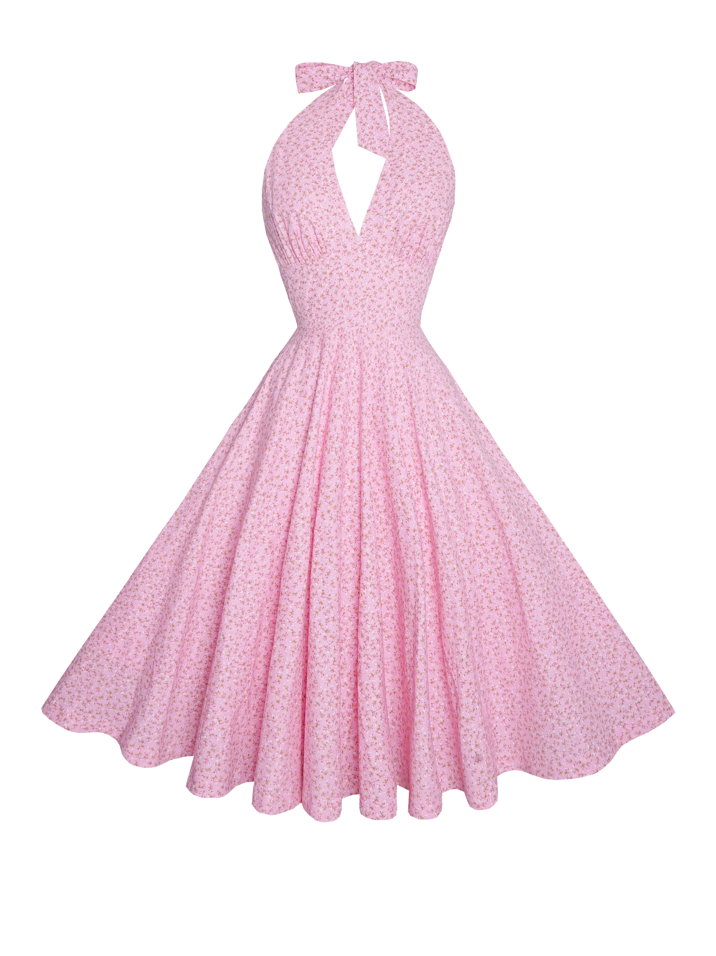 MTO - Mansfield Dress "Delicate Blossoms" Pink