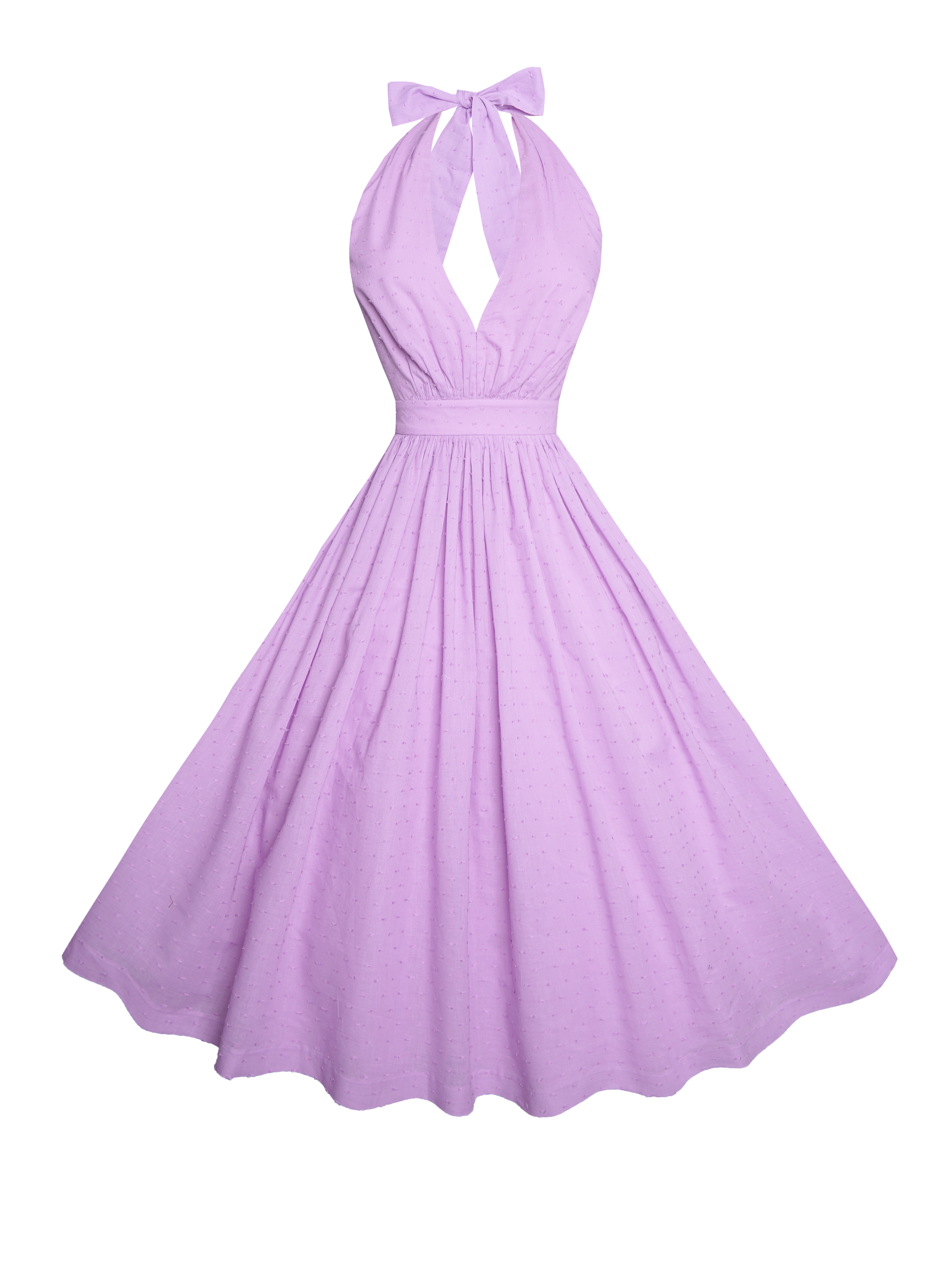 MTO - Charlotte Dress in "Dotted Swiss" Lavender