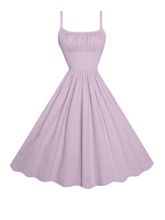 MTO - Grace Dress in Lilac Purple Linen