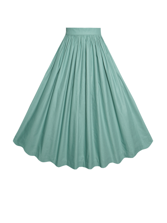 MTO - Lola Skirt  Jade Green Cotton