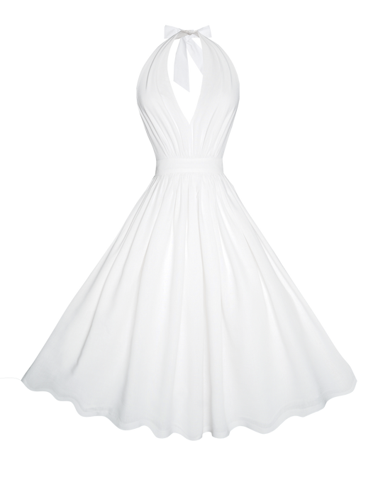 MTO - Charlotte Dress White Linen