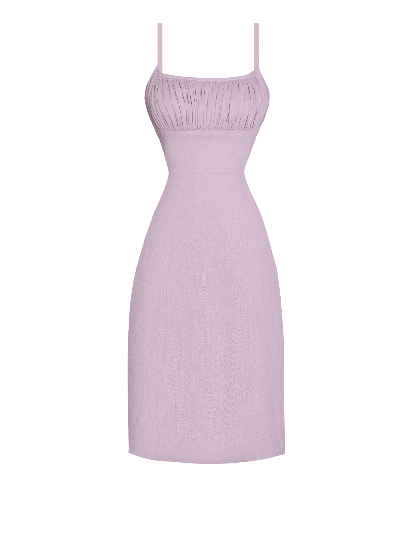 MTO - Bettie Dress in Lilac Purple Linen