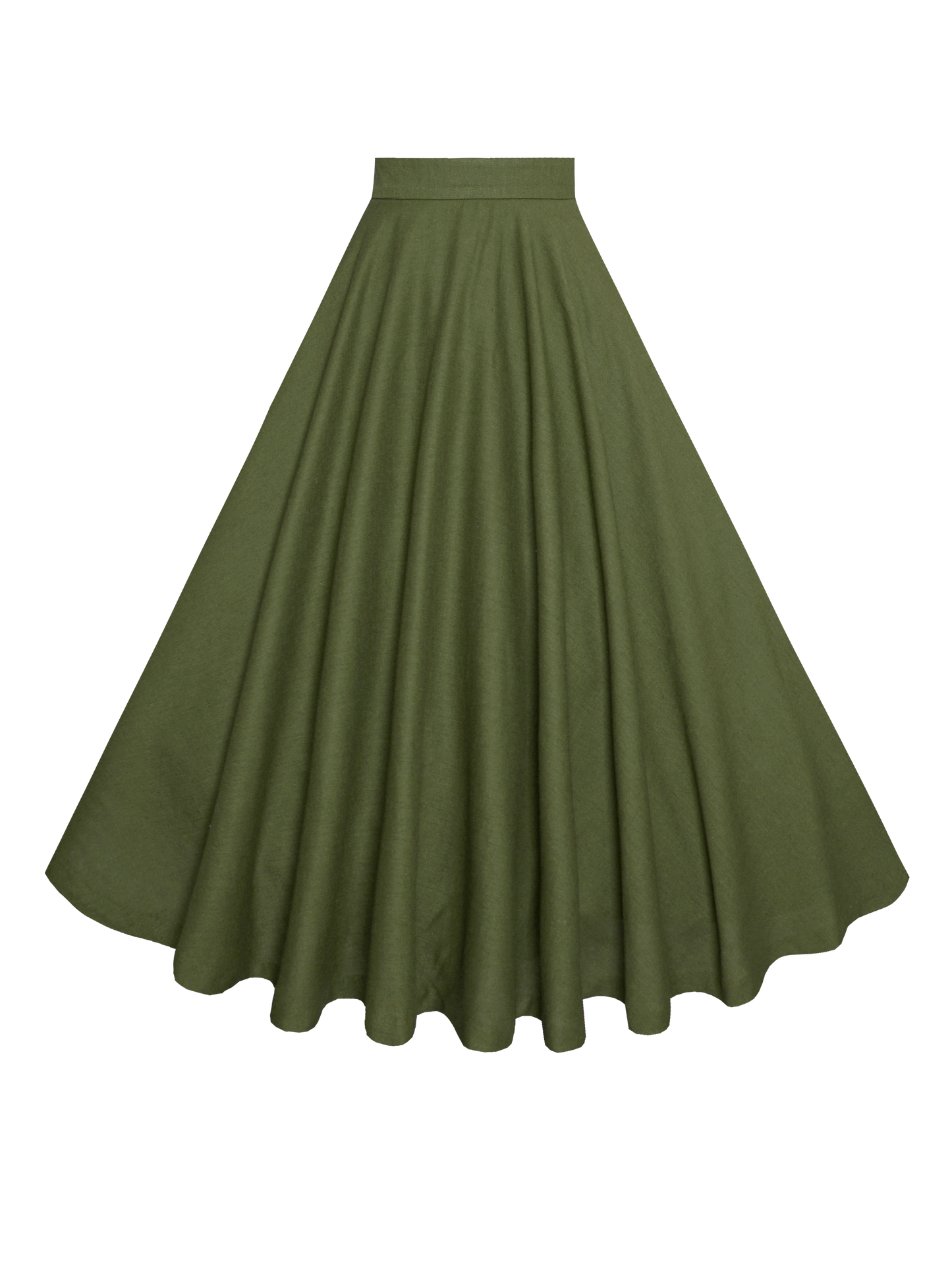 MTO - Lindy Skirt in Hunters Green Linen