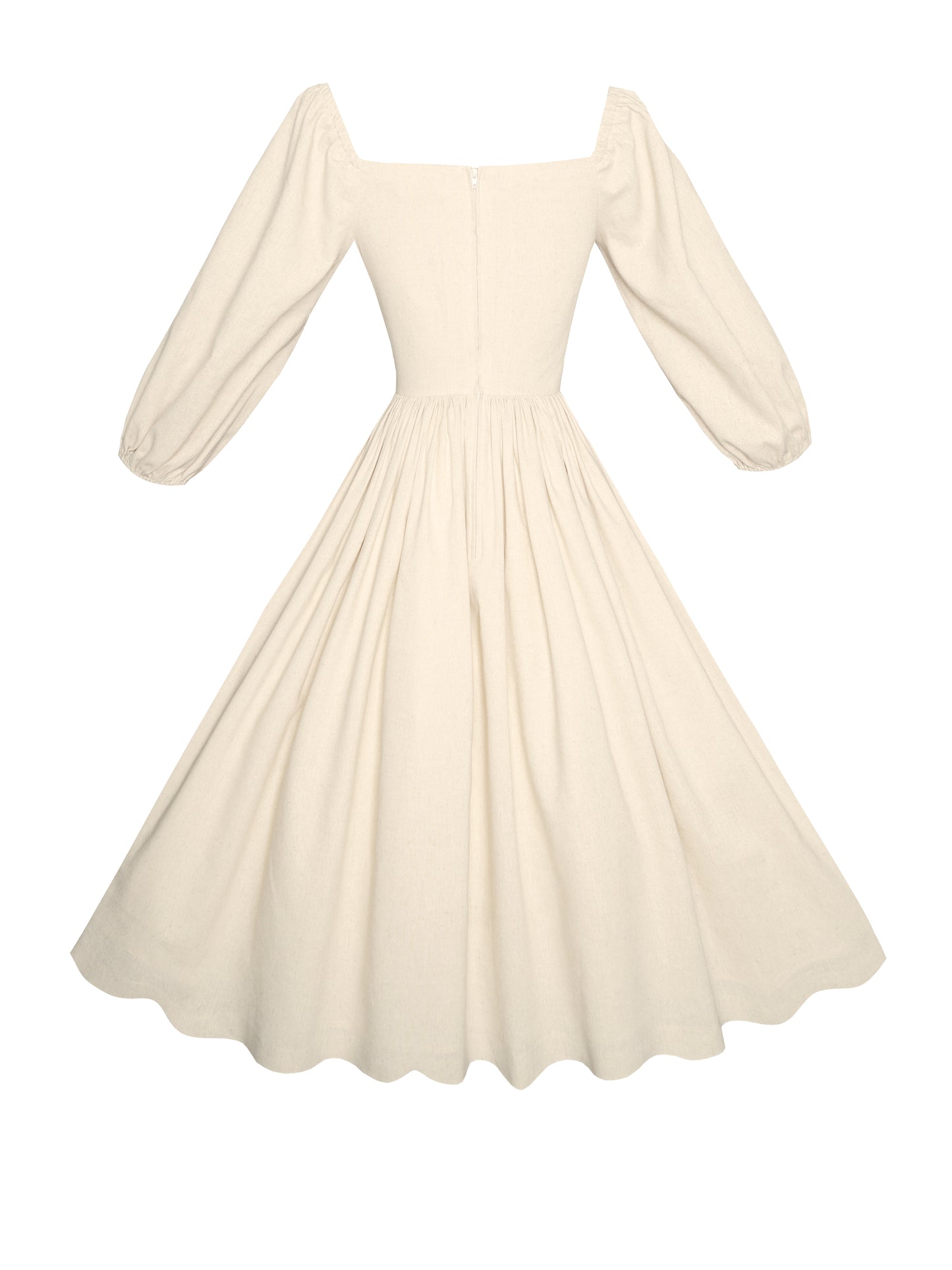 MTO - Sydney Dress in in Parchment Ivory Linen