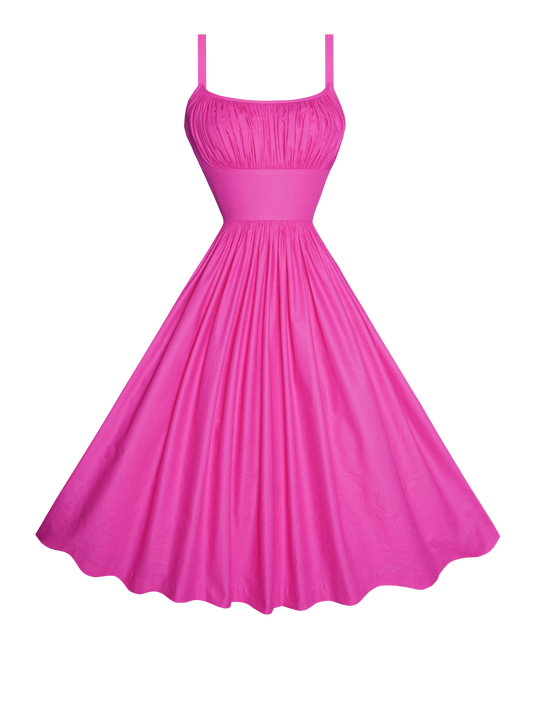 MTO - Grace Dress Barbie Doll Pink Cotton