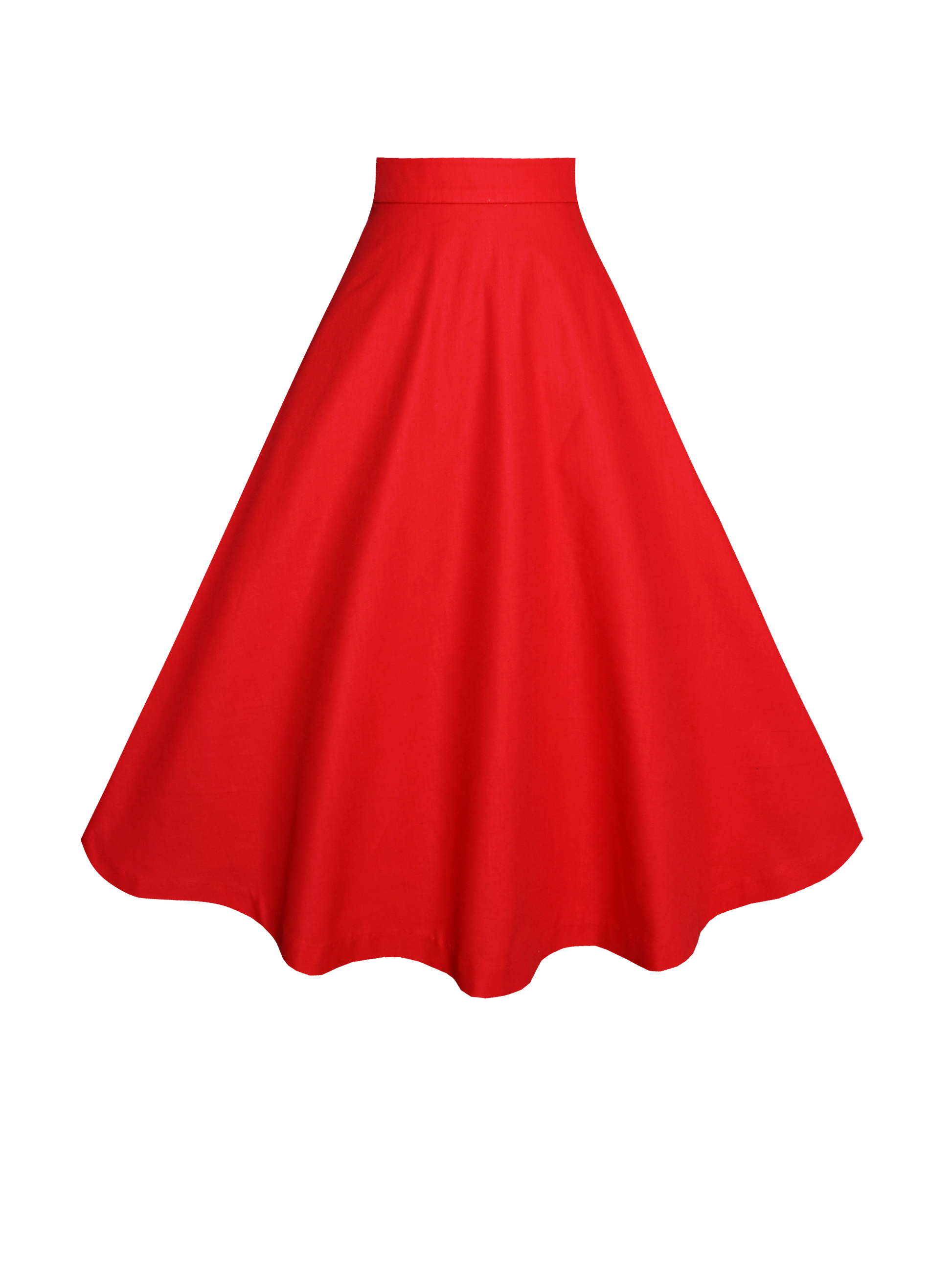 MTO - Lilian Skirt Cardinal Red Cotton