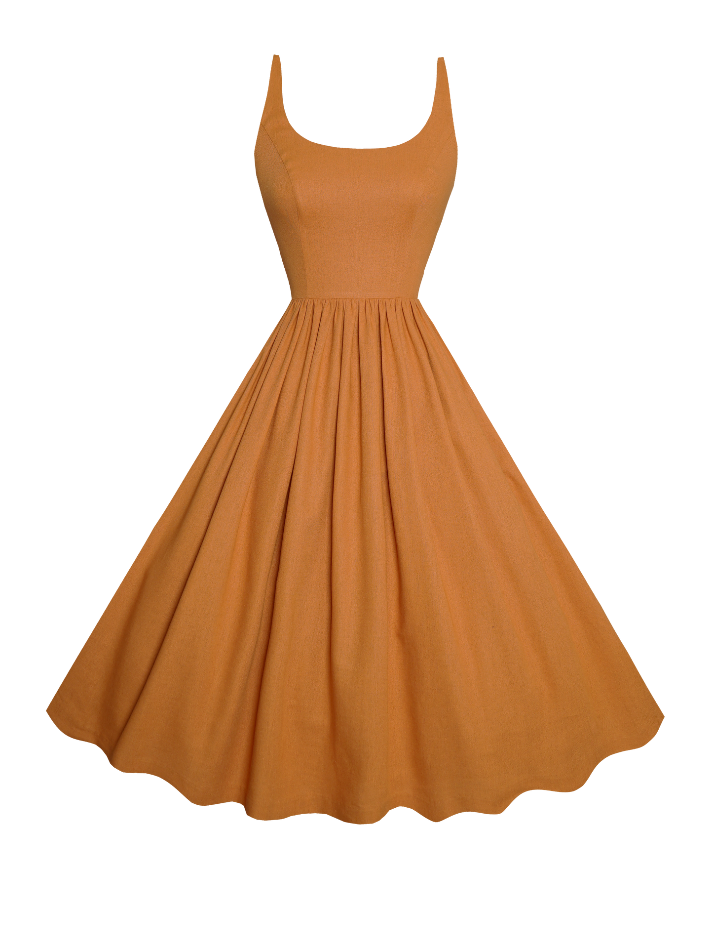 MTO - Penelope Dress Cinnamon Brown Linen