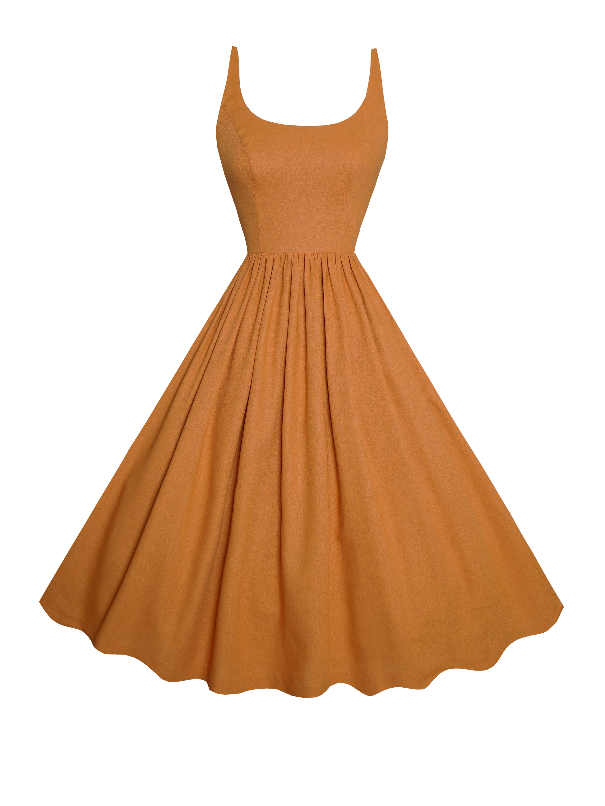 MTO - Penelope Dress Cinnamon Brown Linen
