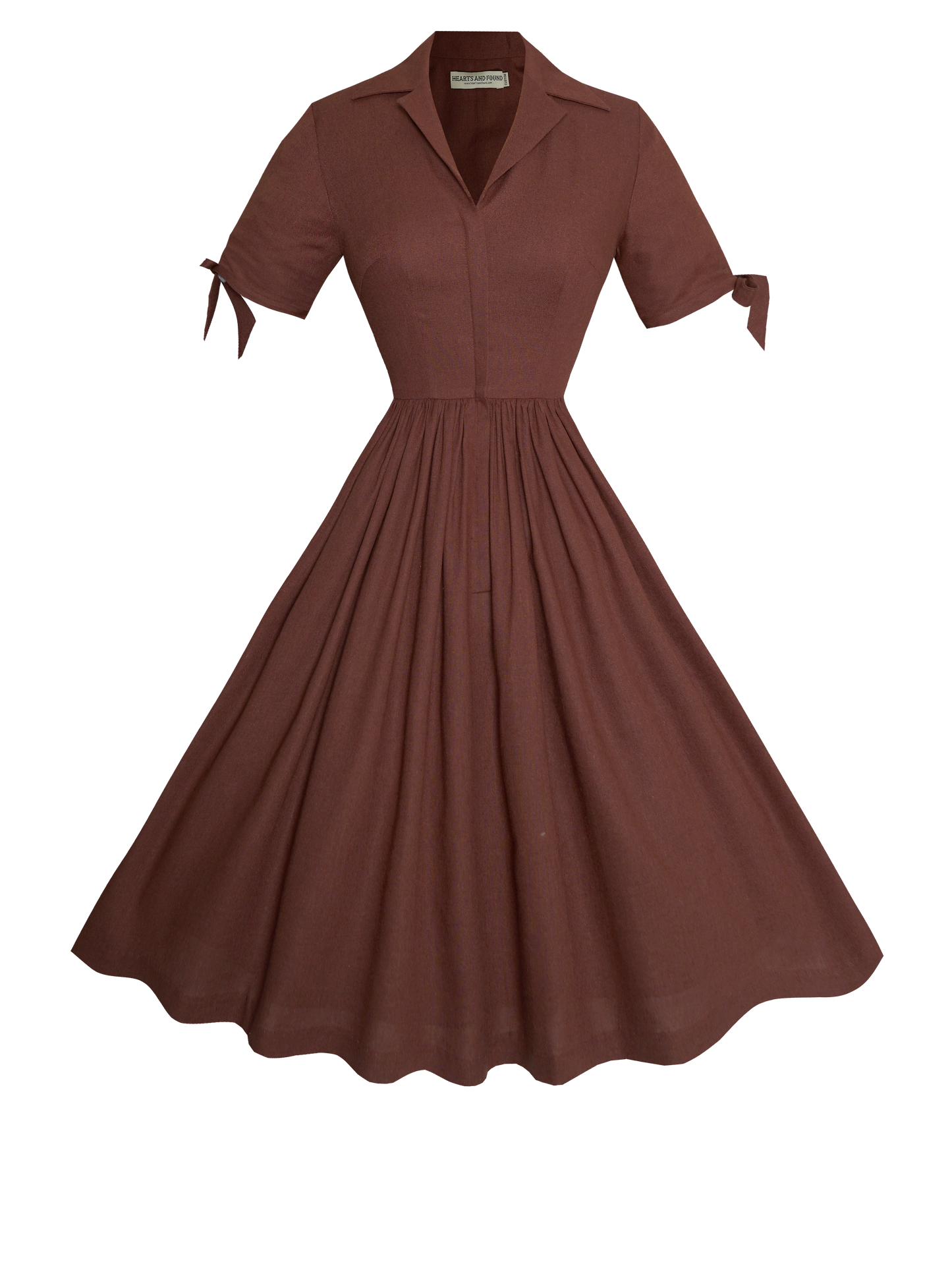 MTO - Trudie Dress in Walnut Linen