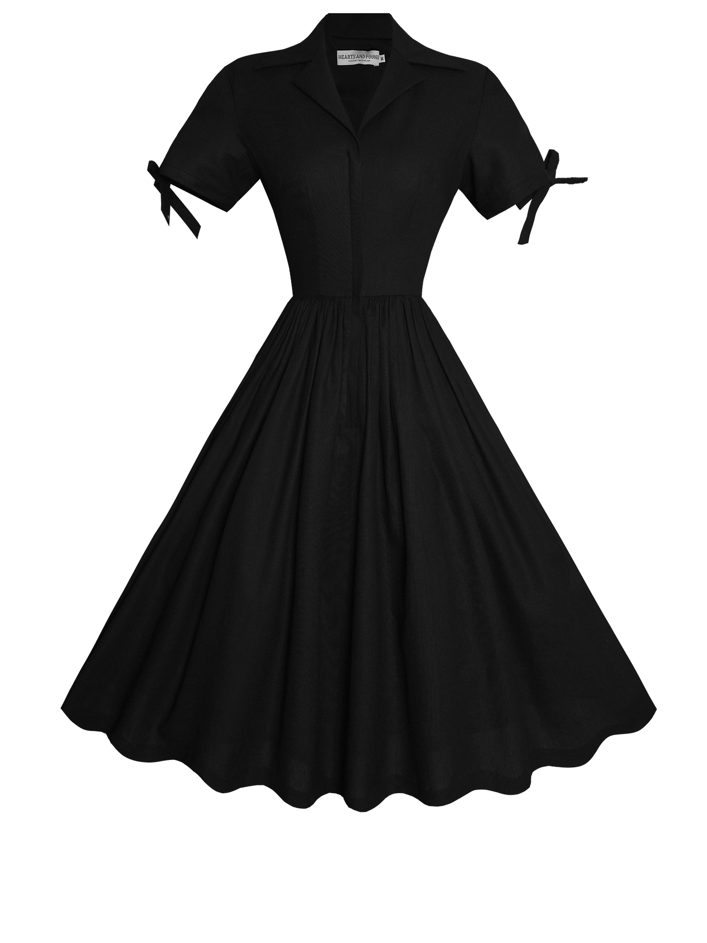 MTO - Trudie Dress in Midnight Black Linen