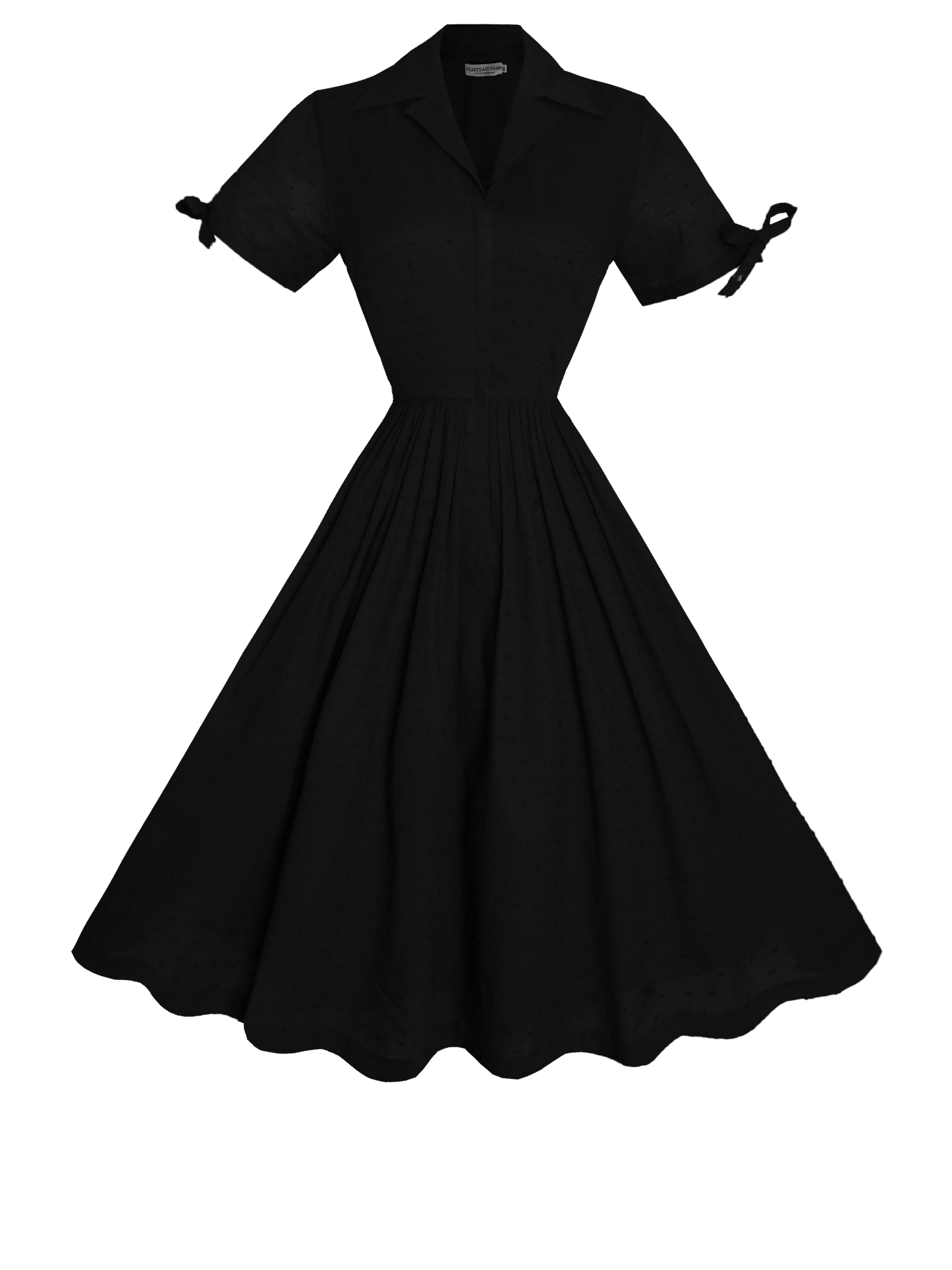 MTO - Trudie Dress in "Dotted Swiss" Black