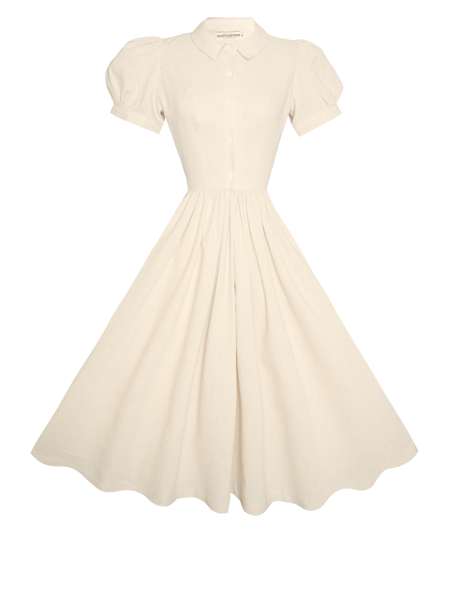 MTO - Judy Dress in Parchment Ivory Linen