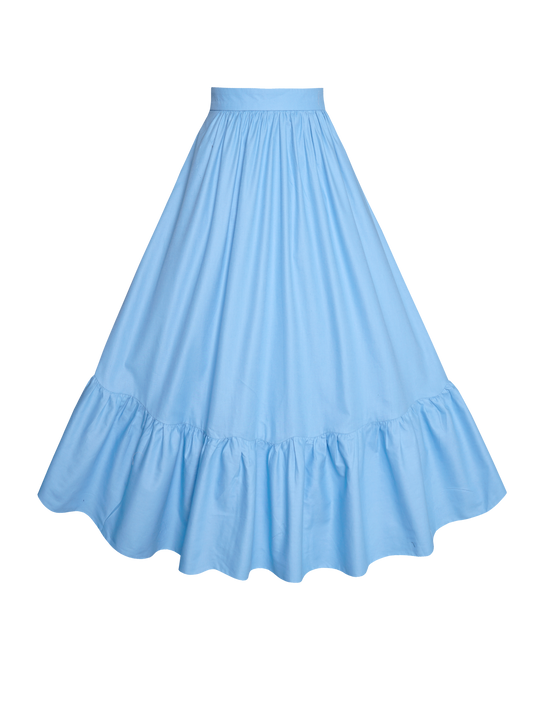 MTO - Rosita Skirt Cinderella Blue Cotton