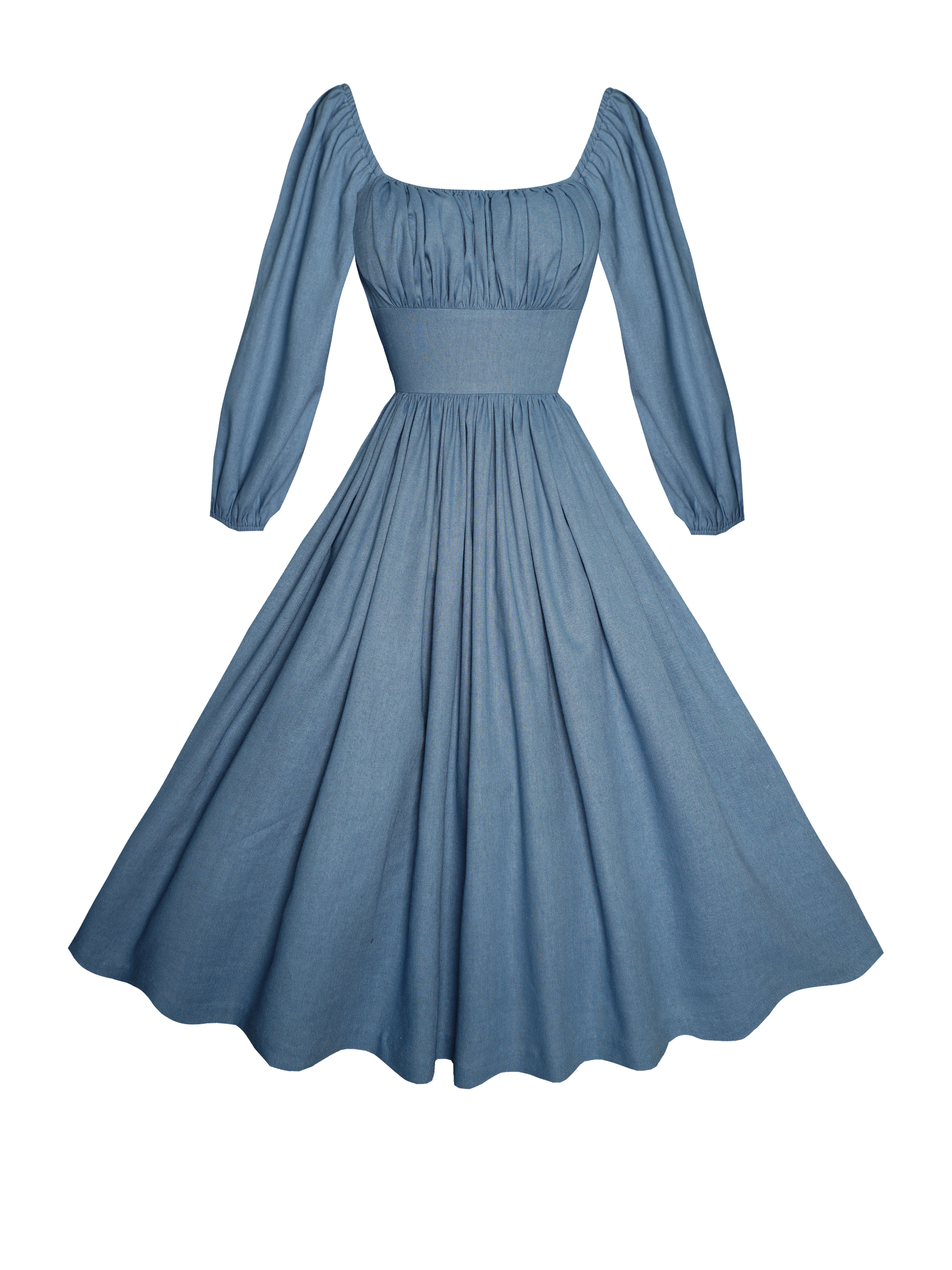 MTO - Sydney Dress in Carolina Blue Linen