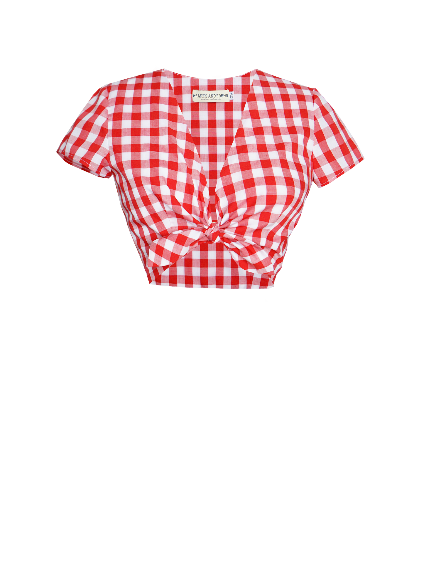 MTO - Joan Top Red Gingham - Large Checks