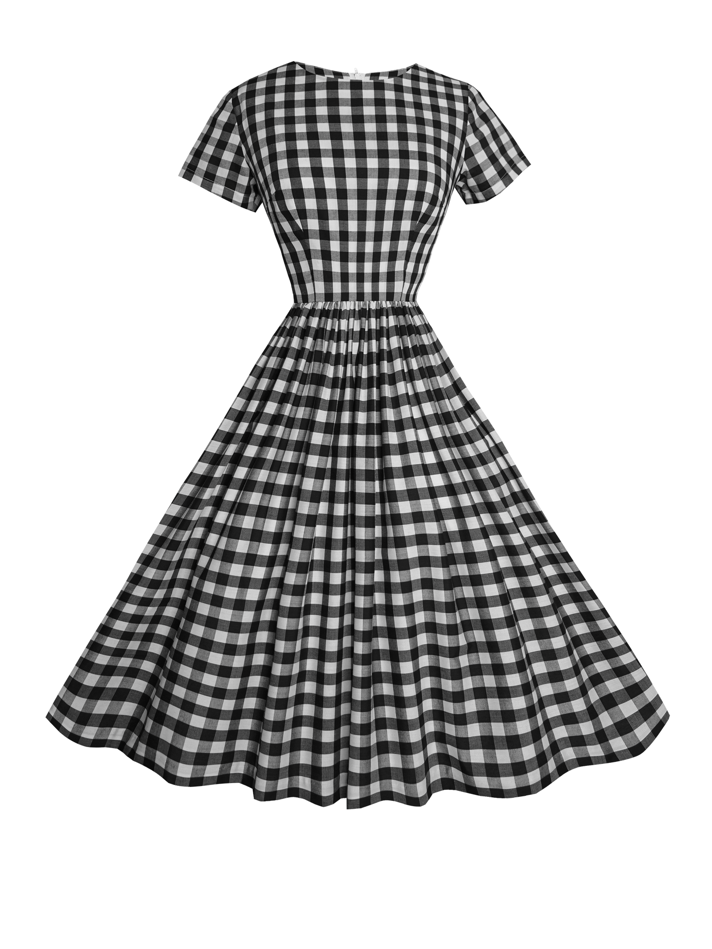 MTO - Dorothy Dress Black Gingham - Large Checks