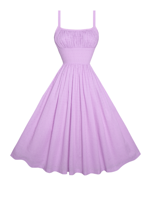 MTO - Grace Dress in "Dotted Swiss" Lavender