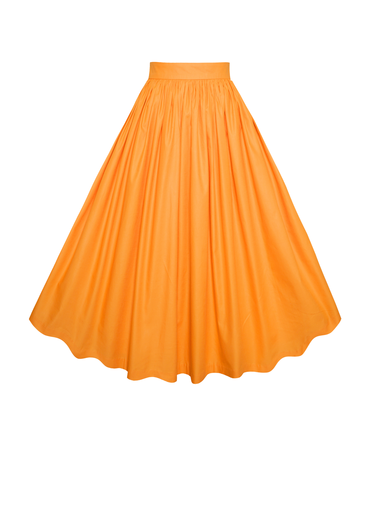 MTO - Lola Skirt Pumpkin Orange Cotton