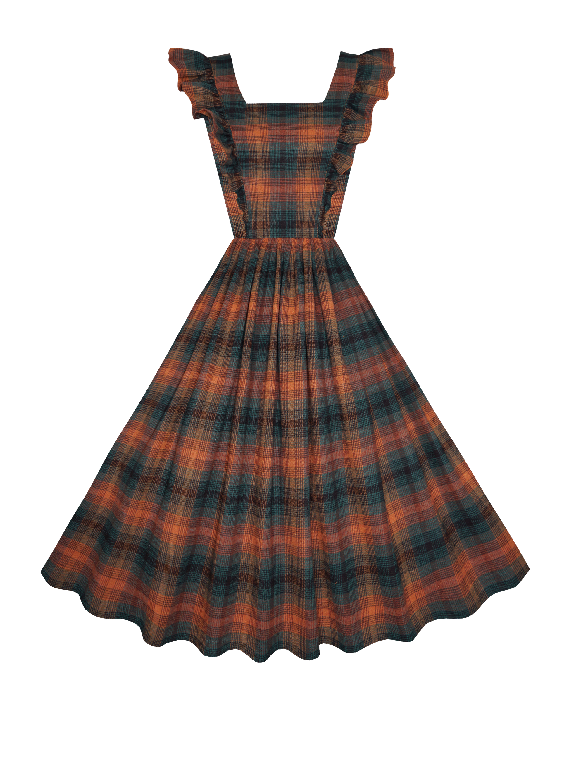 MTO - Lorraine Dress in "Hunters Plaid"